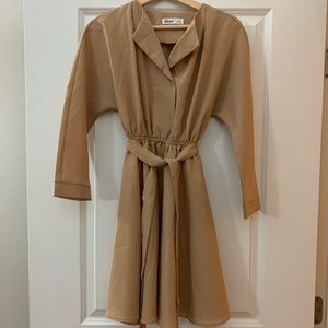 Beige dress. Made in Korea
